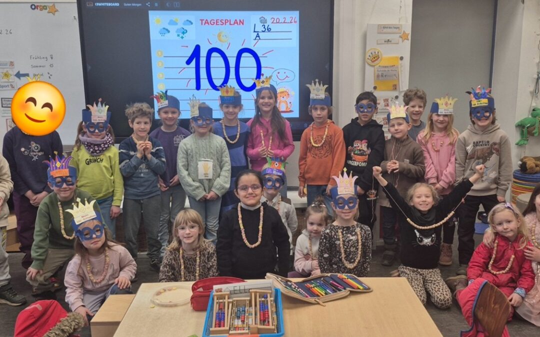 Die Tigerklasse feiert ihren 100. Schultag